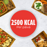 2500 kcal/päivä - 3 päivän ateriat - 30 euroa per päivä